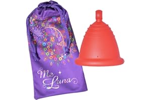 MELUNA Me Luna Coupe menstruelle Classic, boule, rouge, Taille Shorty XL