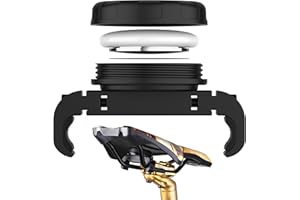 DLENP Uchwyt rowerowy z AirTag, chowany pod podstawą roweru, zabezpieczenie przed kradzieżą uchwytu AirTag, mocny i wodoszczelny, w zestawie śruby zabezpieczające i narzędzia, etui do śledzenia GPS