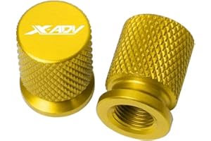 CHENNINI Cappucci per valvole pneumatici Per Hon@&da XADV X ADV X-ADV 750 350 150 2021-2024 2025 Accessori Moto Tappi Coprivalvola Pneumatici In Alluminio CNC(Yellow)