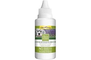 GimDog Lozione Detergente Orecchie 50ml per Cani, all'EUCALIPTO & Lavanda