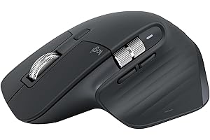 Logitech MX Master 3S - Ratón Inalámbrico Performance con Desplazamiento Rápido, Ergo, 8K DPI, Funciona sobre Cristal, Clics Silenciosos, USB-C, Bluetooth, Windows, Linux, Chrome - Grafito