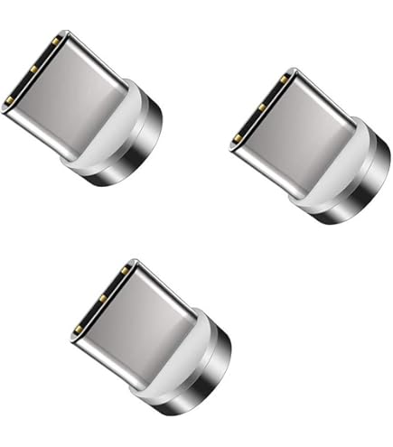 Lot De 9 Connecteurs Magnétiques Rotatifs à 360 Pour Chargeur De Telephone Adaptateur De Connecteur Magnetique Pour Cable De Type C~p125509284