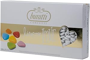 Buratti Confetti Dragées au Chocolat Curiandoli Blanches 1 Kg