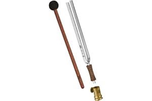 Sonic Energy Stimmgabel Bundle – Blume des Lebens 128 Hz / C3 – Für Meditation, Therapie, Zuhause – Inkl. Aufsatz, Schlägel, Tasche (TF-FOL-BUNDLE)