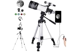 BEBANG Télescope pour Enfants débutants Adultes, 70 mm télescope réfracteur Astronomie avec trépied, Cadeau de télescope pour Enfants