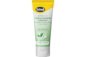 DR. SCHOLL'S Scholl Crema Nutriente Intensiva, Crema Piedi Arricchita con Urea, Vitamina E e Complesso Provitaminico B5 per Levigare la Pelle Ruvida e Dura, Idratazione Profonda per Piedi più Morbidi e Lisci, 75ml