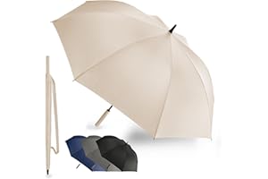 LANGENBERG Regenschirm groß mit [Ø138 CM SPANNWEITE] inkl. automatischer Öffnung - Regenschirm Sturmfest mit stilvollem Griff - XXL Regenschirm Herren und Damen - Stockschirm groß samt Tragehülle