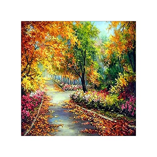 aihome 5D handgefertigt Diamant Rund DIY Stickerei Kreuzstich Home Dekoration Craft Gemälde G:30*30