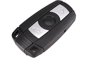 PHONILLICO Coque Clé Compatible pour BMW Serie 1 3 5 6 M3 M5 X1 X5 X6 Z4-3 Boutons - Plip clé télécommande avec Lame