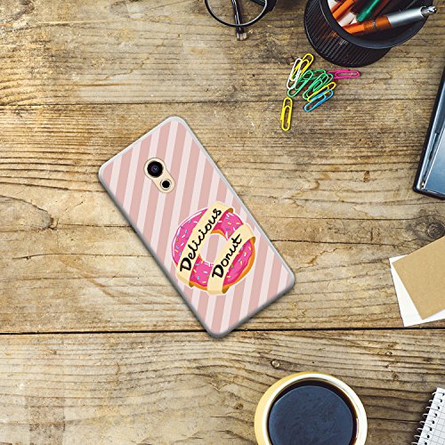WoowCase Funda Meizu Pro 6   Meizu Pro 6   Funda Silicona Gel Flexible Comida Delicious Donut  Carcasa Case TPU Silicona - Transparente