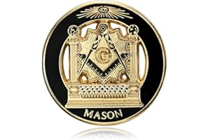 BOBIJOO JEWELRY - Szpilki G Kątownik i Kompas LDS Świątynia dziurki Mason Pin's Gold Black Email, See description, Mosiądz mikrofibra Mosiądz, Kamienie: