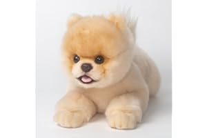 CU-MATE poméranie Animaux en Peluche Chien Jouet, Chiot en Peluche réaliste Chien Jouet Mignon Cadeau pour Les Filles garçons