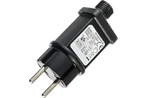 SIGANDG 31V 3.6 W Fuente de Alimentación, IP44 Transformador Luces Navidad Adaptador con 8 Modos Función de Memoria y Temporizador, Adecuado Para Luces navideñas, luces de hadas, luces de cortina