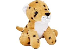 Zappi Co Children's Soft Cuddly Plush Toy Animal - Perfect Perfect Soft Snuggly Playtime Companions for Children (12-15cm /5-6") (Cheetah)