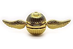 LIZMATECH Fantasy Golden Colour Fidget Hand Spinner Gadget for Kids & Adults Metal Sensory Toys Gadget Spinning Top Focus Toy Fingertip (Chrome Gold)
