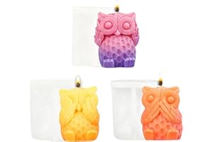 WYAHYQ 3pezzi Stampi per Candele Stampo in Silicone Resina Epossidica Stampi per calco in gesso