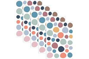 EIHI 150 Pezzi Adesivi Murali Bambini, Carta da Parati Bambini, Adesivi da Parete per Cameretta dei Bambini, Adesivi da Parete per Cameretta dei Bambini, A Pois, in Diversi Colori