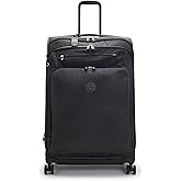 Kipling New Youri Spin L Large Extendable Roulette, Vertical, Black Noir (Black)