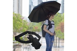 CHOYTONG Supporto per Ombrello a Mani libere Solo per Zaino, Supporto per Ombrello, Adatto per la Maggior Parte degli ombrelli Pieghevoli