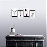Dekolia 4 Par&ccedil;a Dekoratif Mdf Tablo Seti &Ccedil;er&ccedil;eve G&ouml;r&uuml;n&uuml;ml&uuml; DEKOLİADKD136