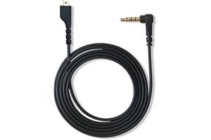 QJYTH Replacement Audio Cable Compatible with Steelseries Arctis 3 Headset, Aux Cable for Steel Series Arctis3, Arctis 5, Arctis Pro Headset, 1.5 m Black Cord