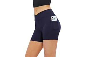 Glacspyg Cycling Shorts Women Activewear Gym Shorts High Waist Yoga Shorts Workout Running Sports