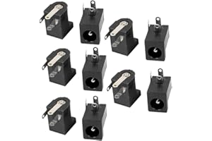 UXCELL Sourcingmap 10pcs 3 Pins PCB Mount 5.5x2.5mm Female DC Power Jack Socket Connector DC-005