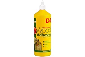 Everbuild D4 Premium Wood Adhesive – Excellent Bonding Strength – White – 1 Litre