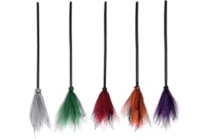LECERROT Sorcière d'halloween, Accessoires Balai Cosplay Amovibles, Balai Sorcières Méchantes d'halloween pour Enfants, Décoration Fête pour Les Enfants Et Les Adultes pour Cosplay