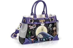 The Bradford Exchange Disney Tim Burton The Nightmare Before Christmas ‘Love Is Eternal’ Fine Art Handbag