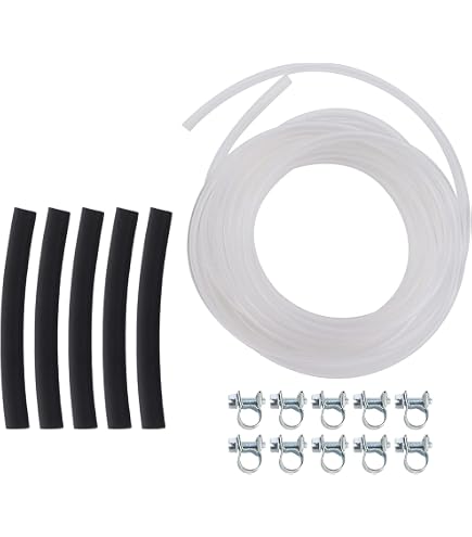 Kit Tuyau De Support De Réservoir Carburant Pour Chauffage Webasto Et Eberspacher - Cuivre Et Caoutchouc, Avec Colliers De Serrage - 5