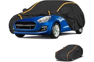 RONGESAEFS Bâche Voiture Étanche pour Suzuki Swift(2004-2023) Housse de Protection Voiture Exterieur,Résistant à la Neige par Tous Les Temps, Coupe-Vent,Durable, et résistante aux Rayures