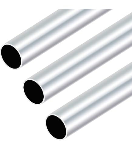 QUARKZMAN Tube Rond Aluminium 6063 - 18 Mm Extérieur / 15 Mm Intérieur - 400 Mm - Profilés Pour Bricolage Et Projets Techniques