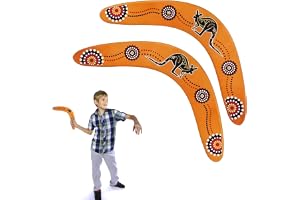 ZhouWei 2 st professionell boomerang, klassisk V-form tillbaka Boomerang för barn i trä klassiskt lätt att kasta, för barn i familjen utomhus