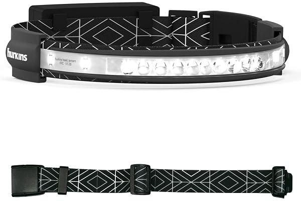 hurkins Orbit, 180˚ Wide Angle 1000 Lumens Rechargeable Waterproof LED Headlamp. Great for Camping, Hunting, Runners, Hiking, Outdoors, Fishing,Industrial Purpose.