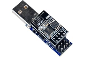 Stemedu USB to ESP8266 ESP-01 Serial Wireless Transceiver 4MB SPI Flash WiFi Module ESP-01S Prog WiFi Programmer Downloader CH340C Chip with Reset Button