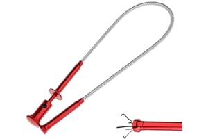 CHALI Magnetic Pickup Tool with Led Light, Pickup Tool with 4 Claws Magnet Pickup Tool Flexible Magnetic Pickup Tool Cool Gadget Gifts for Men Women Dad Husband, Magnetic Tools Gadgets for Men Gifts