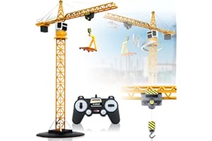 JAMARA Liebherr Turmdrehkran Baustellenfahrzeug 1:20 ferngesteuert 2,4 GHz offiziell lizenziert (Liebherr Turmdrehkran)