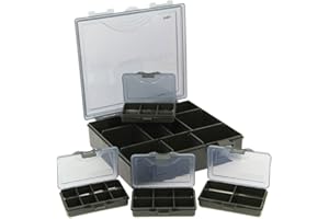 NGT Tackle Box Sistema de almacenamiento 4 en 1 aparejos y caja de brocas