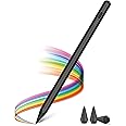 KINGONE Upgraded iPad Pencil, Ultra High Precision, Sensitivity, Palm Rejection, Prevents False ON/Off Touch, Power Display, Tilt Sensitivity, Magnetic Adsorption for iPad 2018 and Later, Black