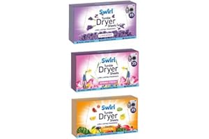 OZMOINT Tumble Dryer Sheets - 3 Packs (35 Sheets Each) - Spring Fresh, Lavender, Tropical