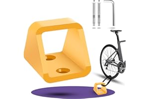 ACIELANNA Ancoraggio Muro Bicicletta con Viti in Acciaio Inox 304, Ancoraggio a Catena ad Alta Sicurezza Contro i Furti in Acciaio Spesso 5 mm, Ancoraggio a Terra per Moto e Biciclette