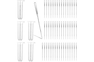 AJCOTAHM 50 PCS Universal Sewing Machine Needles Size 90/14 Heavy Duty Regular Point Machine Needles Quilting Embroidery Compatible with Singer Brother Janome