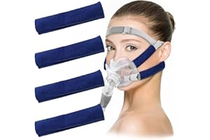 XBFOCNH Confezione da 4 fodere per copricapo CPAP, imbottiture per il comfort della cinghia CPAP, imbottiture per il viso CPAP, fodere per cuscini CPAP