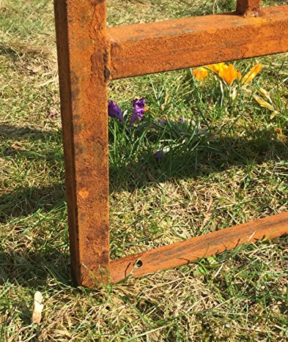 Rosenbogen Metall München, Breite: ca. 130 cm, Rost Rankbogen - 9