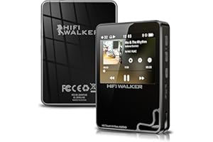 HIFI WALKER H2 Touch MP3 Player Bluetooth mit 2,4-Zoll-Touchscreen, DSD DAC HiFi Verlustfreier Sound, Tragbarer Audioplayer mit E-Book und Aufnahmefunktion, 64GB Speicherkarte, erweiterbar auf 512GB
