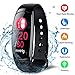 Produktbild Fitness Armband mit Pulsmesser Farbbildschirm,Fitness Tracker Farbdisplay mit 25 FEATURE-Modi Schlafmonitor Alarme Kalorien Schlaf SMS WhatsApp Facebook IP67 Wasserdicht Kompatibel mit iPhone Android Handy