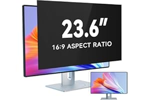 IPROKKO 23.6 Zoll Computer Sichtschutzfolie for 16:9 Monitor, Abnehmbarer Sichtschutz Anti Blaulicht Blendschutz Blickschutzfolie Displayschutz Blickschutzfilter für 23.6zoll Hp Dell Acer Lenovo Asus