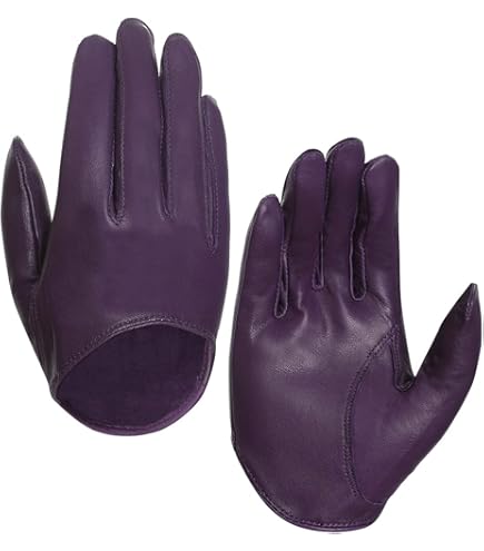 Harssidanzar Dames Zomer Lederen Rijhandschoenen Lamsvacht Rijhandschoenen GL009EUA, Cognac (touchscreen), M