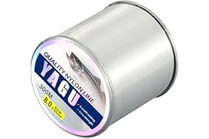 YAGU Angelschnur 300 m Hochfeste Angelschnur monofil Ament Nylonfaden- 0,45 mm